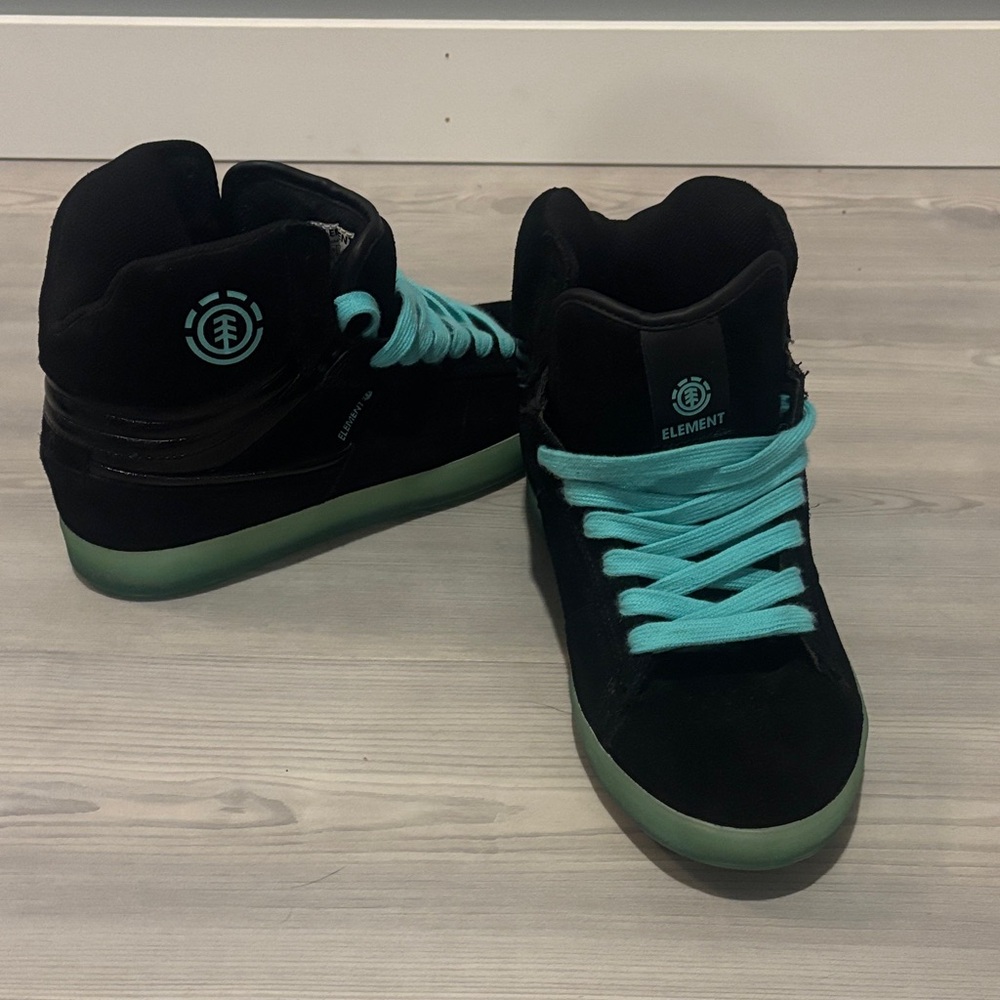 Element Black and Teal High-Tops